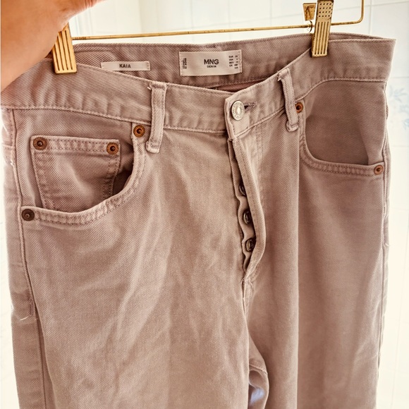 Mango Kaia High Rise Straight Leg Jean in Lilac - Picture 4 of 7